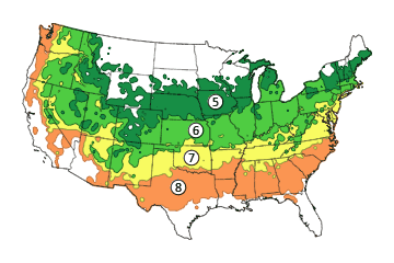 Where can you find a U.S. planting zone chart?