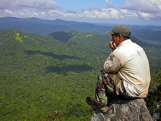 Overlooking Maya Mountain Massif