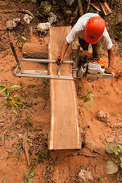 Picture of person working with wood