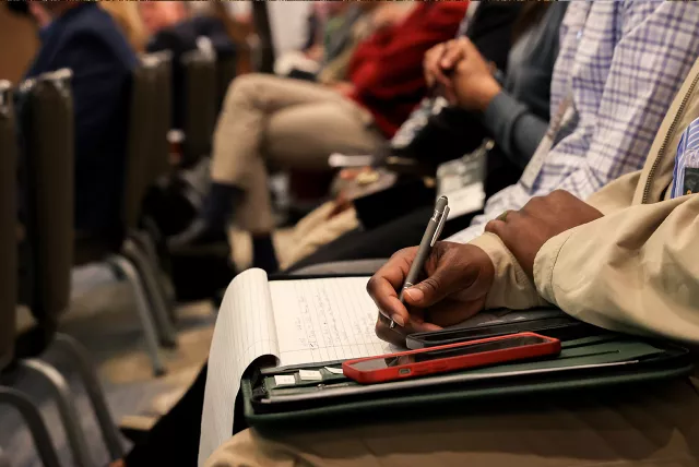 taking notes